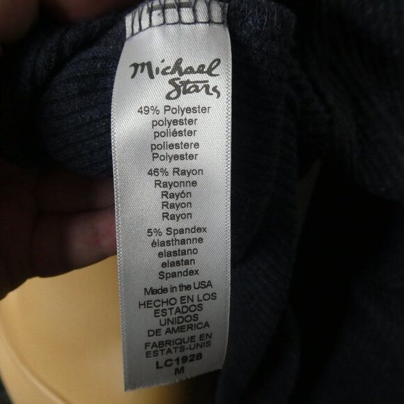 Michael Stars Ribbed Knit Raglan Turtleneck Top Md - Picture 8 of 10
